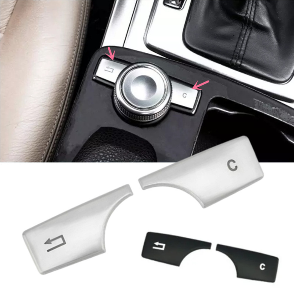 Abs รถCentre คอนโซลมัลติมีเดียฟังก์ชั่นปุ่มสติกเกอร์ Trim สําหรับ Mercedes Benz CE Class GLK CLS W204 W212 X204