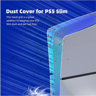 ฝาครอบป้องกันฝุ่นสําหรับ PS5 Slim พร้อมปลั๊กซิลิโคนกันฝุ่นสุทธิพร้อมปลั๊กกันฝุ่นอุปกรณ์เสริมสําหรับ PS5 Slim Disc/คอนโซลดิจิตอล