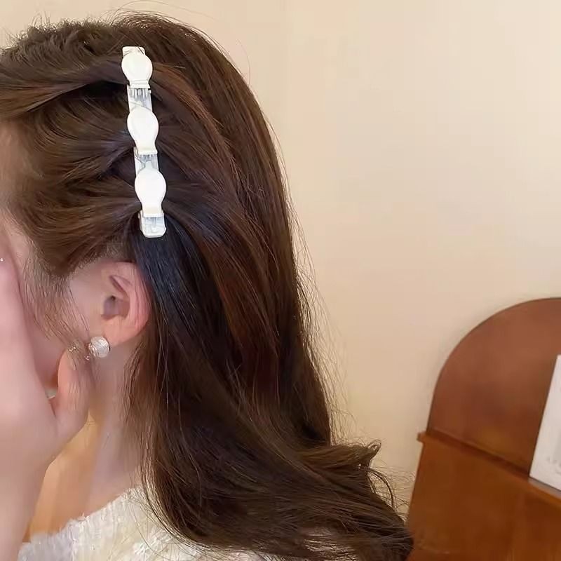 กิ๊บติดผมถักสองชั้น พร้อมคลิปหนีบผม ขนาดเล็ก 3 ชิ้น สีพื้น กิ๊บติดผมหน้าม้า ปิ่นปักผม กิ๊บปากเป็ด เครื่องประดับผม แฟชั่นสําหรับผู้หญิง - รูปที่ 7