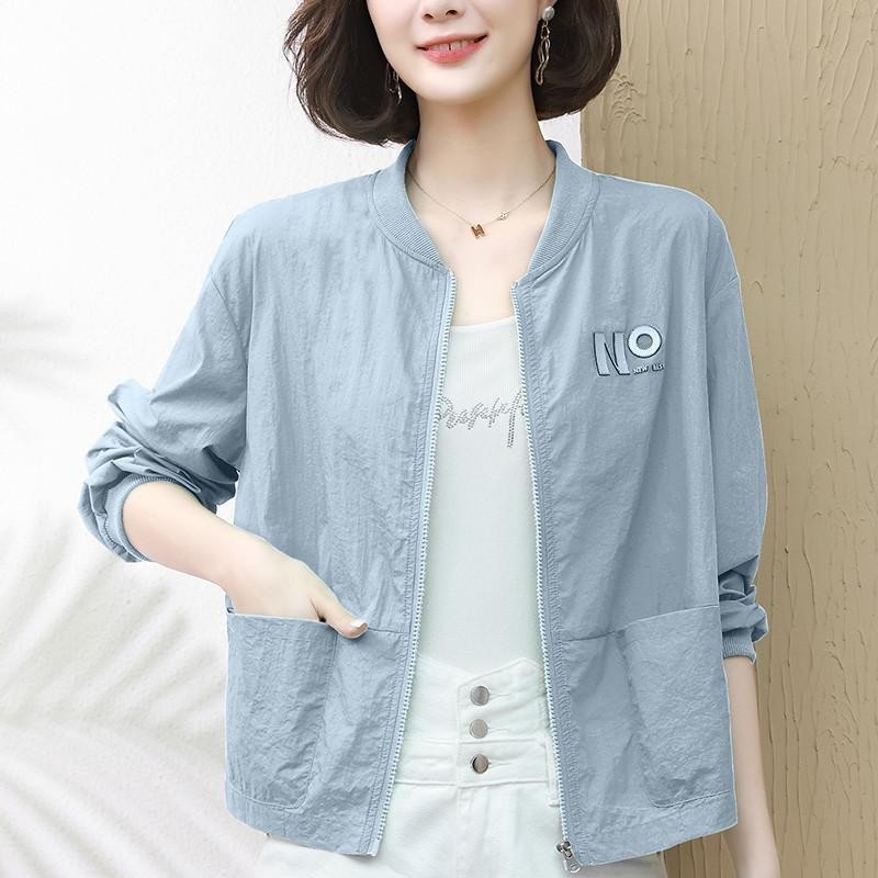 เสื้อโค้ทกันแดด แบบบาง ระบายอากาศได้ดี แฟชั่นฤดูร้อน สําหรับแม่ และเด็ก