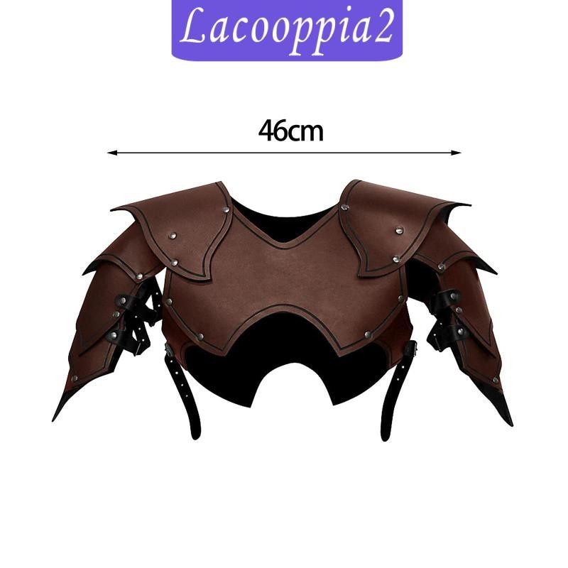 [Lacooppia2] ชุดอัศวิน อัศวิน คาดหน้าอก ไหล่ หนัง PU หัวเข็มขัด เครื่องแต่งกายอัศวิน ยุคกลาง ย้อนยุค สําหรับคอสเพลย์ อุปกรณ์ประกอบฉาก