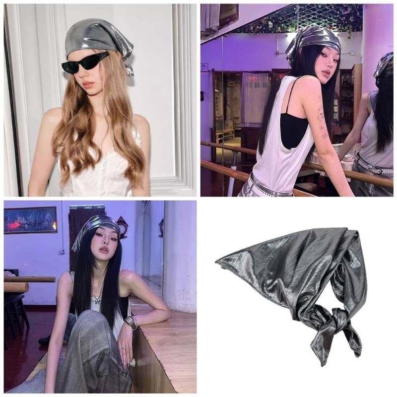 Lu Club Bandana Futurists Headwear สําหรับผ้าคลุมศีรษะกลางแจ้ง Creative Head Wrap