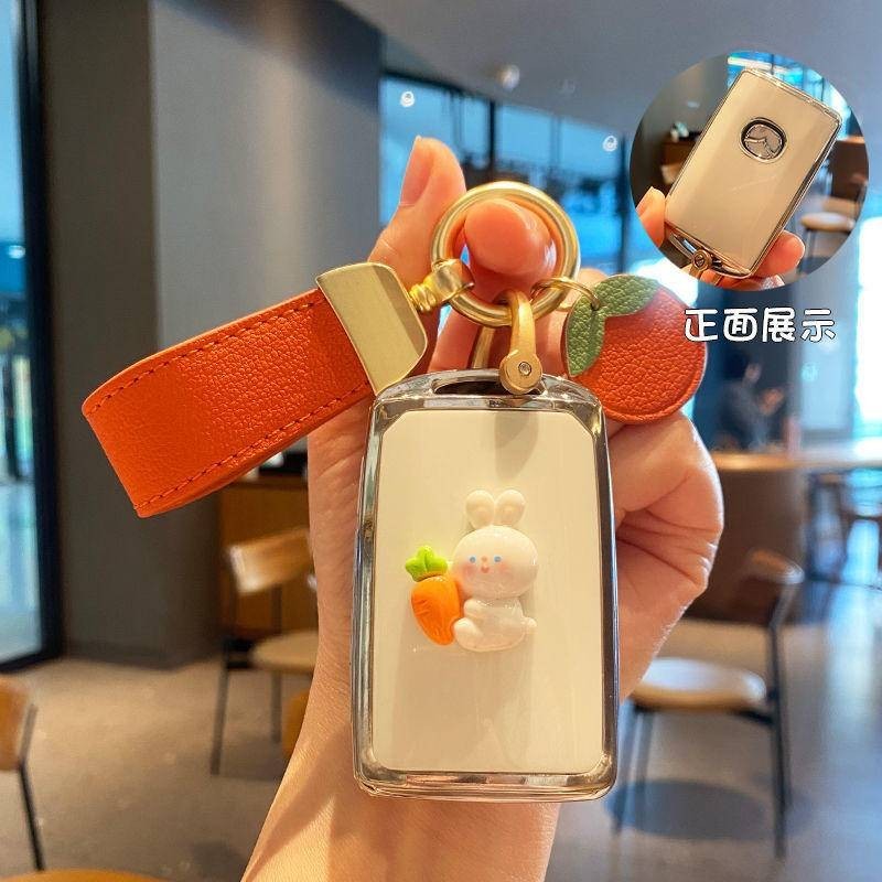 เคสกุญแจรีโมทรถยนต์ Mazda 2 3/6 Axela Atenza Cx4 Cx5 Cx30 Cx8เคสกุญแจ พวงกุญแจ