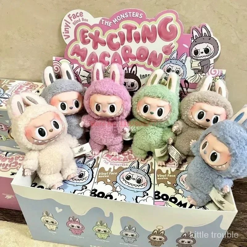 พร้อมส่ง ตุ๊กตาฟิกเกอร์ Labubu The Monsters Exciting Macaron Vinyl Face Blind Box น่ารัก ของเล่นสําห