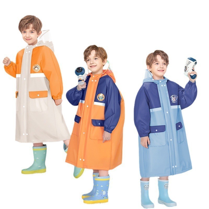 FASHION.61 ชุดกันฝนเด็ก ใส่ได้ทั้งเด็กชาย เด็กหญิง ทรงใหญ่ รุ่น PVC-16