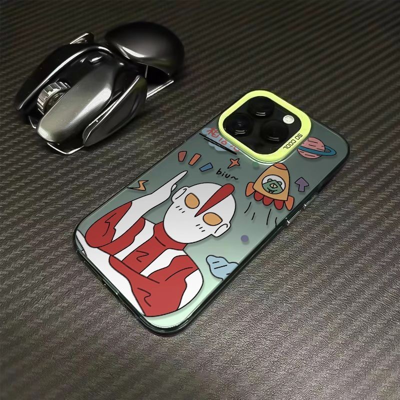 JM Ultraman Vitality Case เหมาะสําหรับ Apple 15/14/13 เคสโทรศัพท์ iPhone12/11Promax7/8plus QBF5