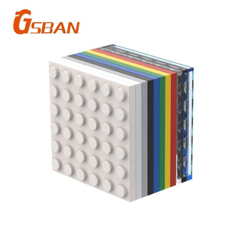 Gsban 10 ชิ ้ นแผ ่ น 6x6 ใช ้ งานร ่ วมกับ Lego 3958 อนุภาคขนาดเล ็ กอาคารบล ็ อกอุปกรณ ์ เสริม