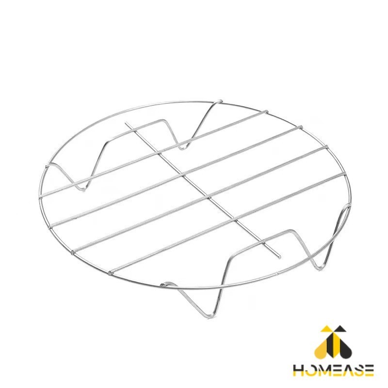 HA ขาตะแกรงสแตนเลส อุปกรณ์เสริม สำหรับหม้อทอดไร้น้ำมัน ขาตั้งสแตนเลส Single layer steaming rack