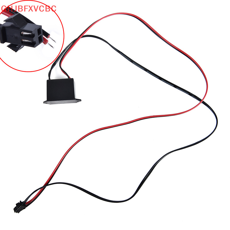 Zhechuiaa.th 12V Neon EL Wire Power Driver Controller Glow Cable Strip Light Inverter Adapter สีเงินใหม ่