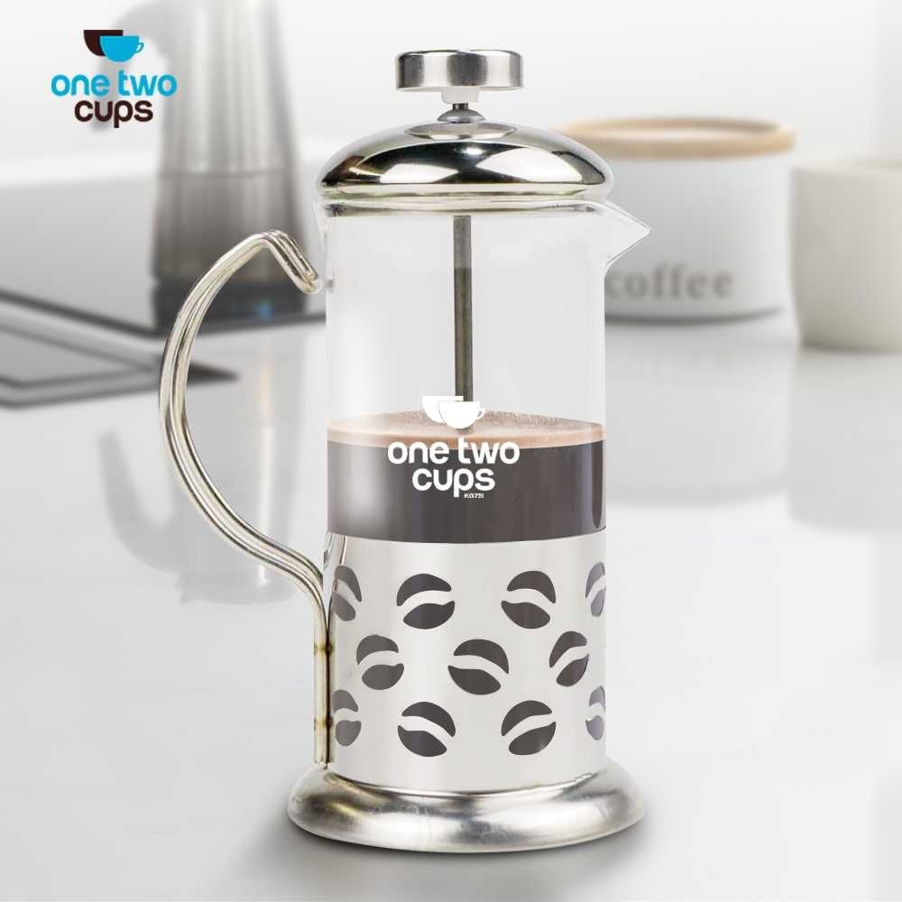 One Two Cups Coffee Pot French Press Coffee Maker Pot 350ml - KG72I