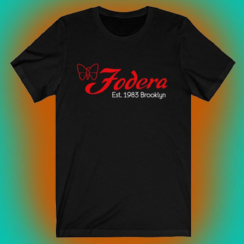 Fodera Guitar Bass Logo เสื้อยืดผู้ชายสีดํา