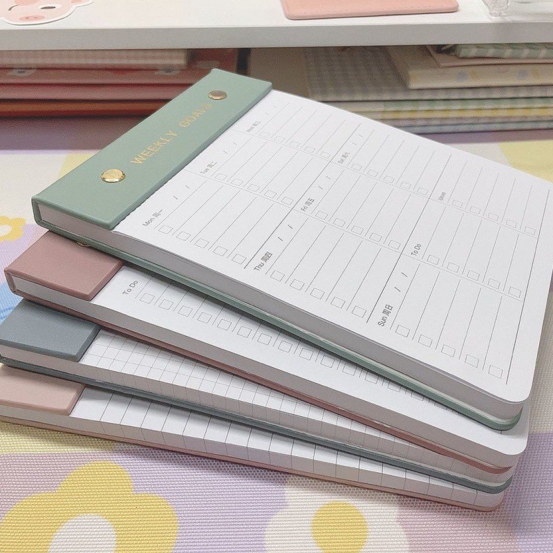 [G-Plus Studio ] [ 13 สี ] Self-Discipline Check-In Notepad โน ้ ตบุ ๊ คที ่ ถอดออกได ้ Loose-Leaf I