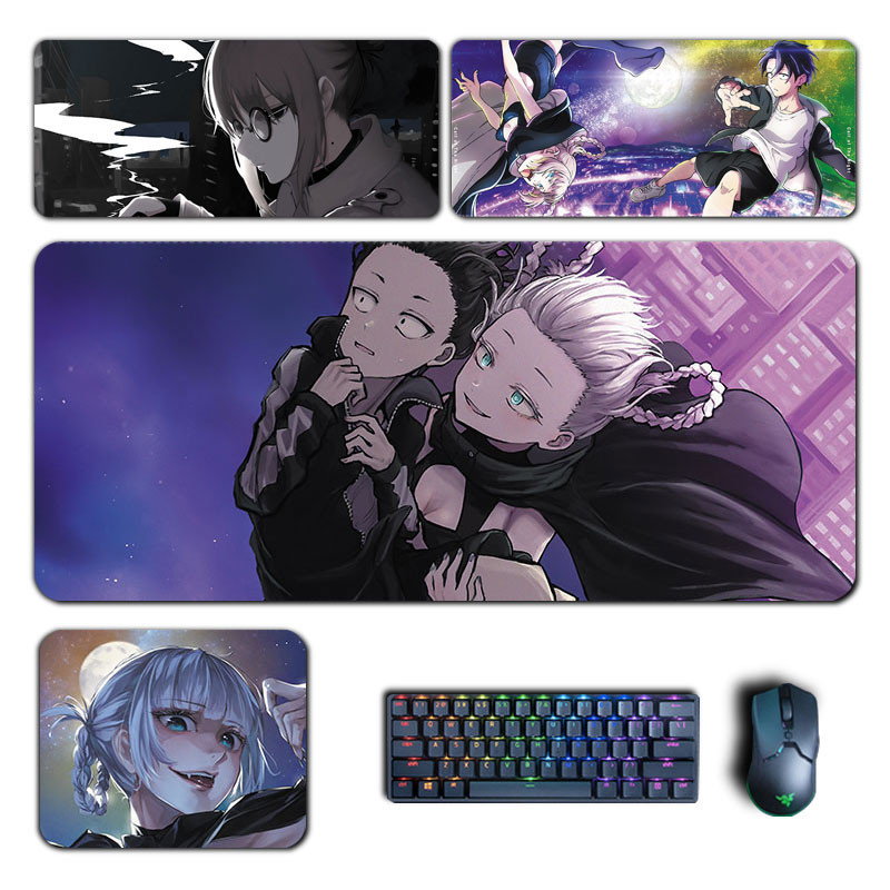 Call of the Night Mouse Pad Nanakusa Nazuna Anko Kou อะนิเมะแผ่นรองเมาส์ขนาดใหญ่มังงะแป้นพิมพ์ Pad PC อุปกรณ์เสริมสําหรับเล่นเกมแผ่นรองโต๊ะ