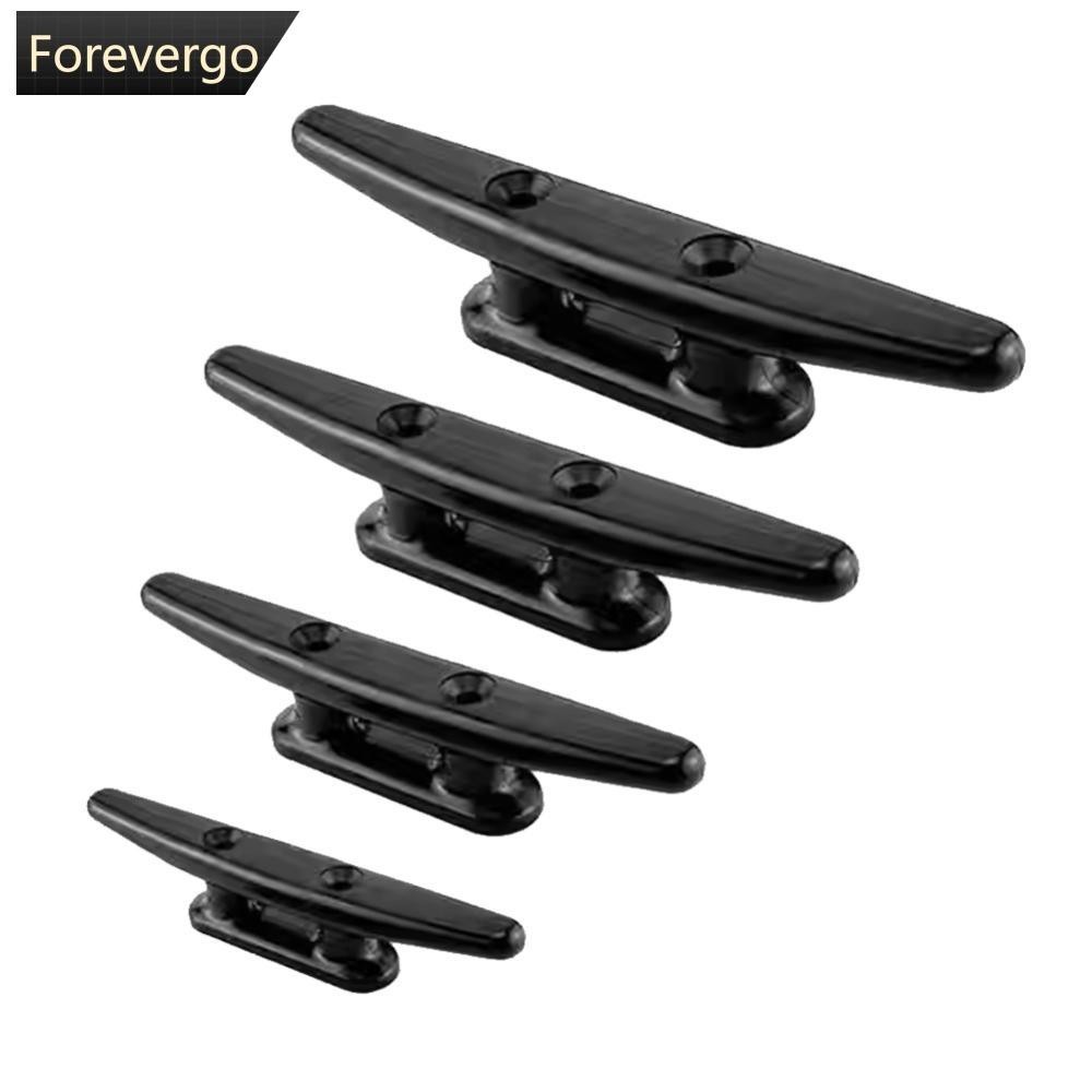 Forevergo 4 "/5 "/6"/8 "ไนลอนพลาสติกขัด 2 หลุมฮาร์ดแวร์ต่ําแบน Cleat เรือ Cleats สําหรับ Marine เรือ Deck เชือก Tie Yacht อุปกรณ์เสริม D2N6