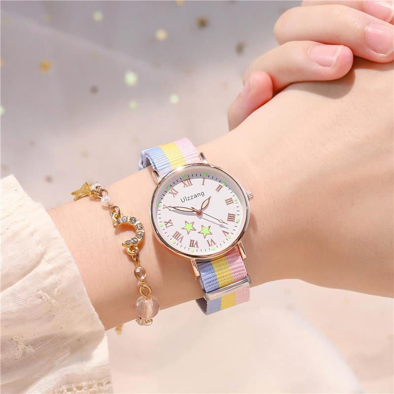 Star Watch Women 's Summer Luminous Simple Temperament Fashion Quartz Mechanical Watch