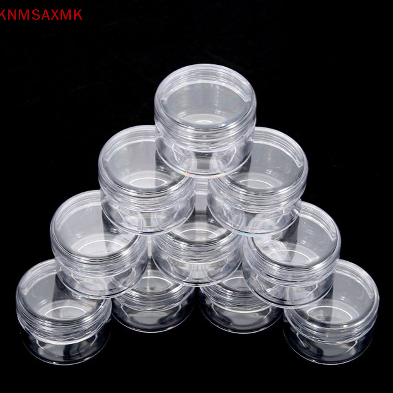 Zhechuibbb.th 10X Clear Makeup Cosmetic Empty Jar Eyeshadow Face Cream Container Bottle ฮัมเพลงนเต่าแฟนดังต้นฉบับ