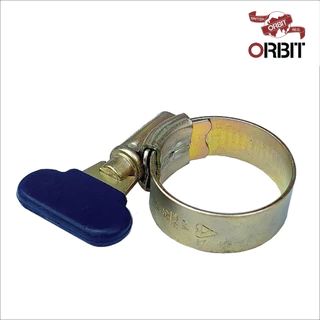 ORBIT เข็มขัดรัดท่อเหล็ก หางปลาหุ้มPVC ผลิตจากเหล็กชุบอิเลคโตรเพลทติ้งทั้งตัว ทนการกัดกร่อน รองรับแรงบิดสูง