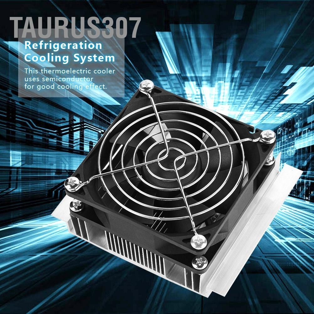 Taurus307 12V Semiconductor เครื่องทำความเย็น Thermoelectric Peltier Cold Plate Cooler พร้อมพัดลม