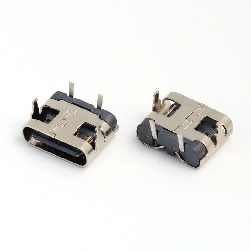 Type-c 2P ซ ็ อกเก ็ ตหญิง 90 องศา Plug-In บวกลบสองด ้ าน Plug-In Simple USB ปลั ๊ กสองพิน
