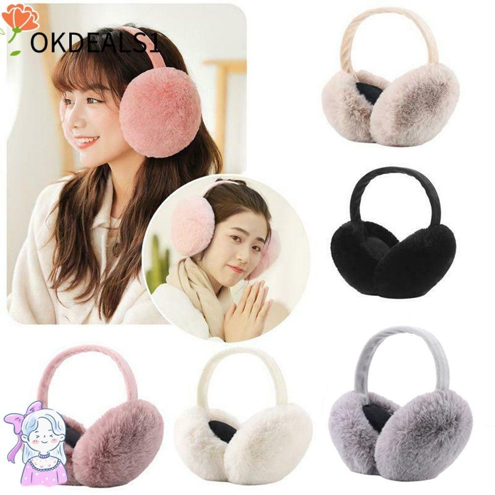 Dealshop ที่ปิดหูกันหนาวแฟชั่น ผ้ากํามะหยี่ขนนิ่ม อบอุ่น