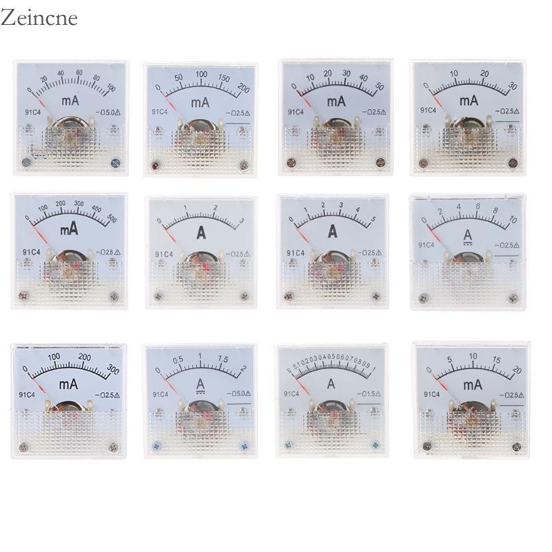 Zein สําหรับ DC ความแม่นยํา Ampmeter Analog Amp Gauge Meter Current แผงเมตรแอมป์มิเตอร์สําหรับ w Auto Circuit Me