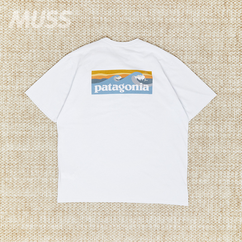 [100% Cotton] เสื้อยืด PATAGONIA LOGO พร้อมวัสดุผ้าฝ้ายแท้สะดวกสบายและระบายอากาศ