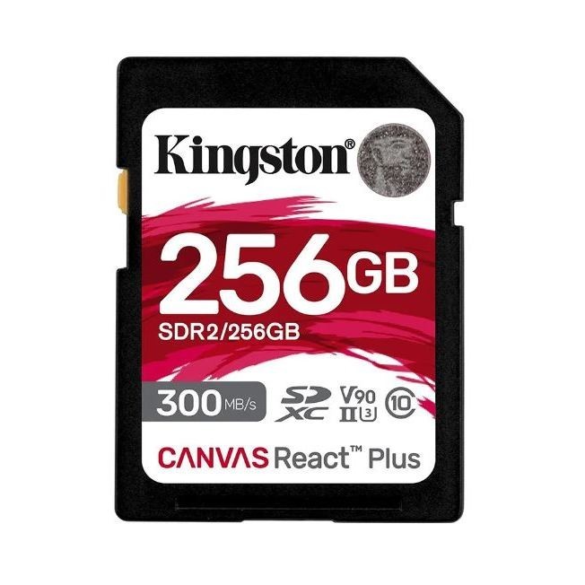 256 GB SD CARD (เอสดีการ์ด) KINGSTON CANVAS REACT PLUS (SDR2/256GB) [253QnH]