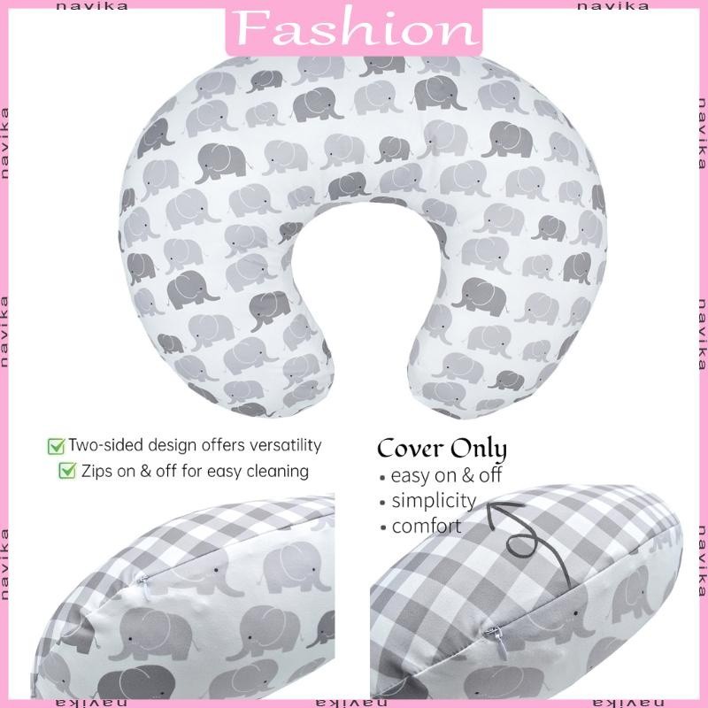 NAV Pillow Cover Maternity Breastfeeding Pillowcase Print Ushaped Nursing Pillow