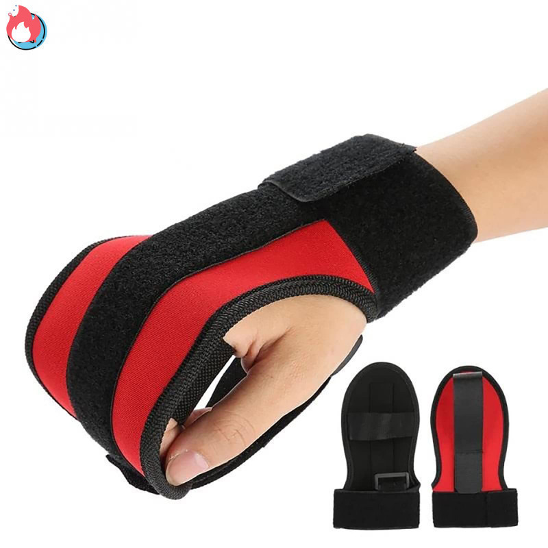 เครื่องออกกําลังกายอุปกรณ์นิ้วมือและข้อมือเครื่องมือฝึกฟื้นฟูถุงมือคงที่เสริมสําหรับผู้ป่วยที่มีอาการเจ็บและเจ็บ ไทย