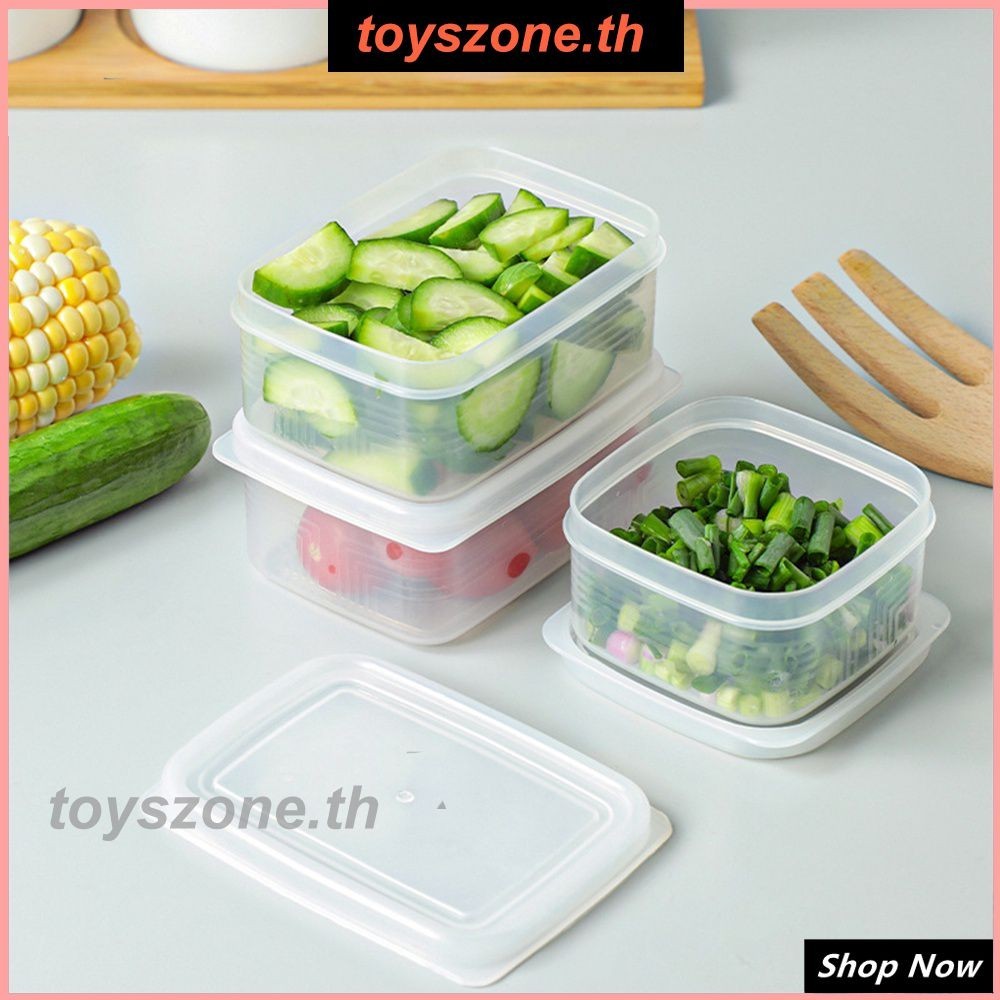กล่องบรรจุข้าวสารเบ็ดเตล็ด กล่องเก็บของในตู้เย็น เนื้อแช่แข็ง Sub-grid กล่องเล็ก กล่องแช่เย็นแช่แข็ง สามารถเป็นอาหารไมโครเวฟได้ (toyszone.th)