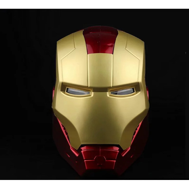 หมวกกันน ็ อค Avengers Iron Man 1 หน ้ ากากสามารถเปิดตาได ้ อุปกรณ ์ ประกอบฉากโมเดลเรืองแสง
