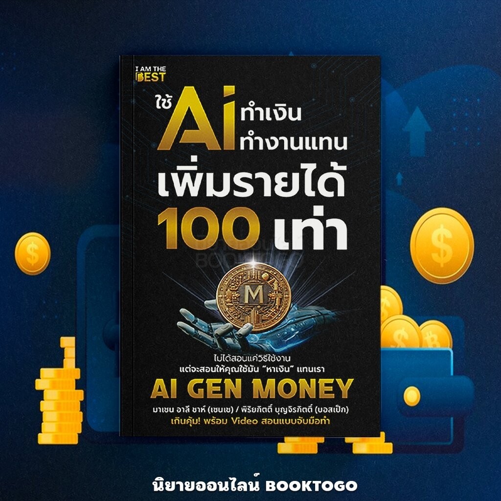 (พร้อมส่ง) ใช้ AI ทำเงิน ทำงานแทน เพิ่มรายได้ 100 เท่า AI GEN MONEY Zensei, Boss Pex I AM THE BEST