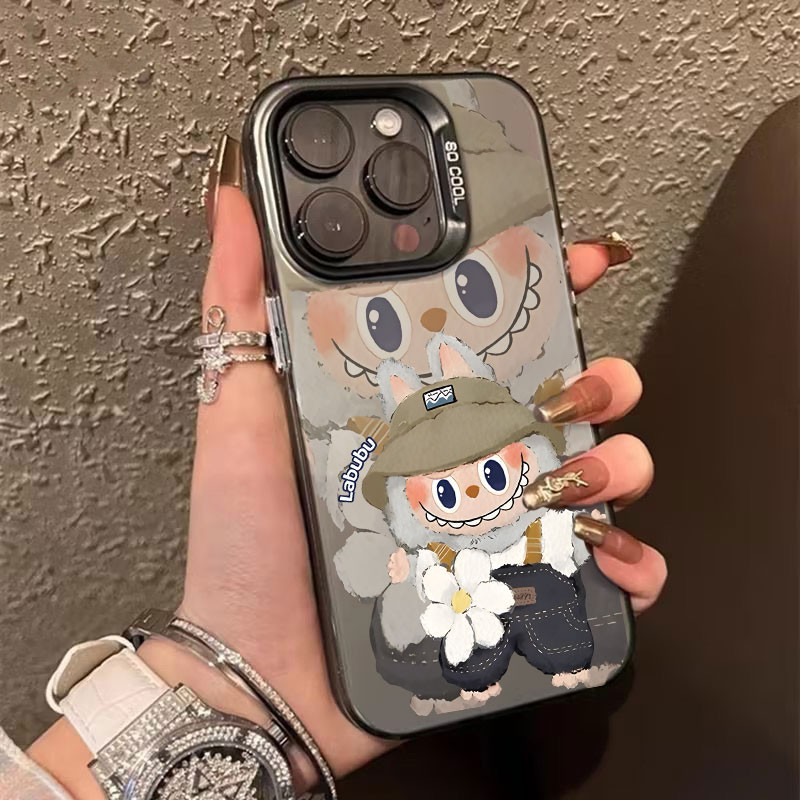 เคสโทรศัพท์มือถือ ลายการ์ตูนมาร์ตน่ารัก Labubu สําหรับ iPhone x xs xr xsmax 7 11 12 13 14 15 Pro max Plus PROMAX 7plus