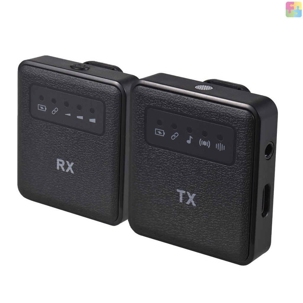 [nice ] 2.4g Wireless Collar Clip Microphone Clip-on Microphone Mic Transmitter and Receiver with Clip Portable Rechargeable Micr