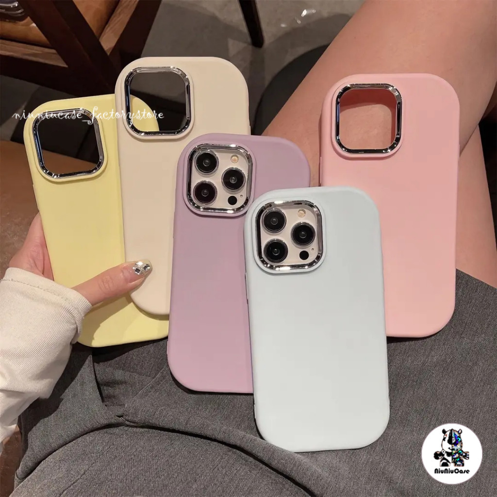 เคสโทรศัพท์ For เคสไอโฟน11 13 iPhone 11 12 14 13 15 Pro Max XR X XS 7 Plus เคส ซิลิโคนนุ่ม Candy Color Protective Case