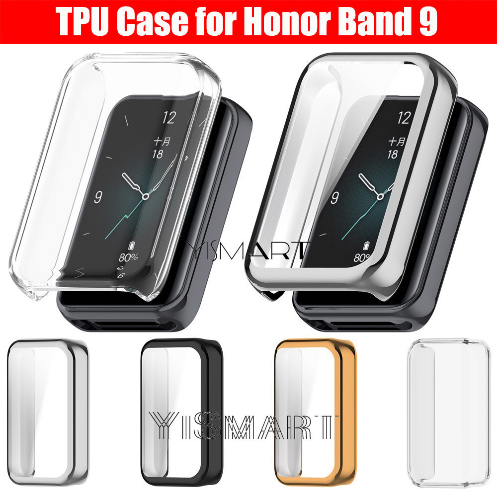 เคสป้องกันสําหรับ Honor Band 9 สมาร์ทวอท์ช TPU ปกป้องหน้าจอรอบกันชนสําหรับ Honor Band9 อุปกรณ์เสริม