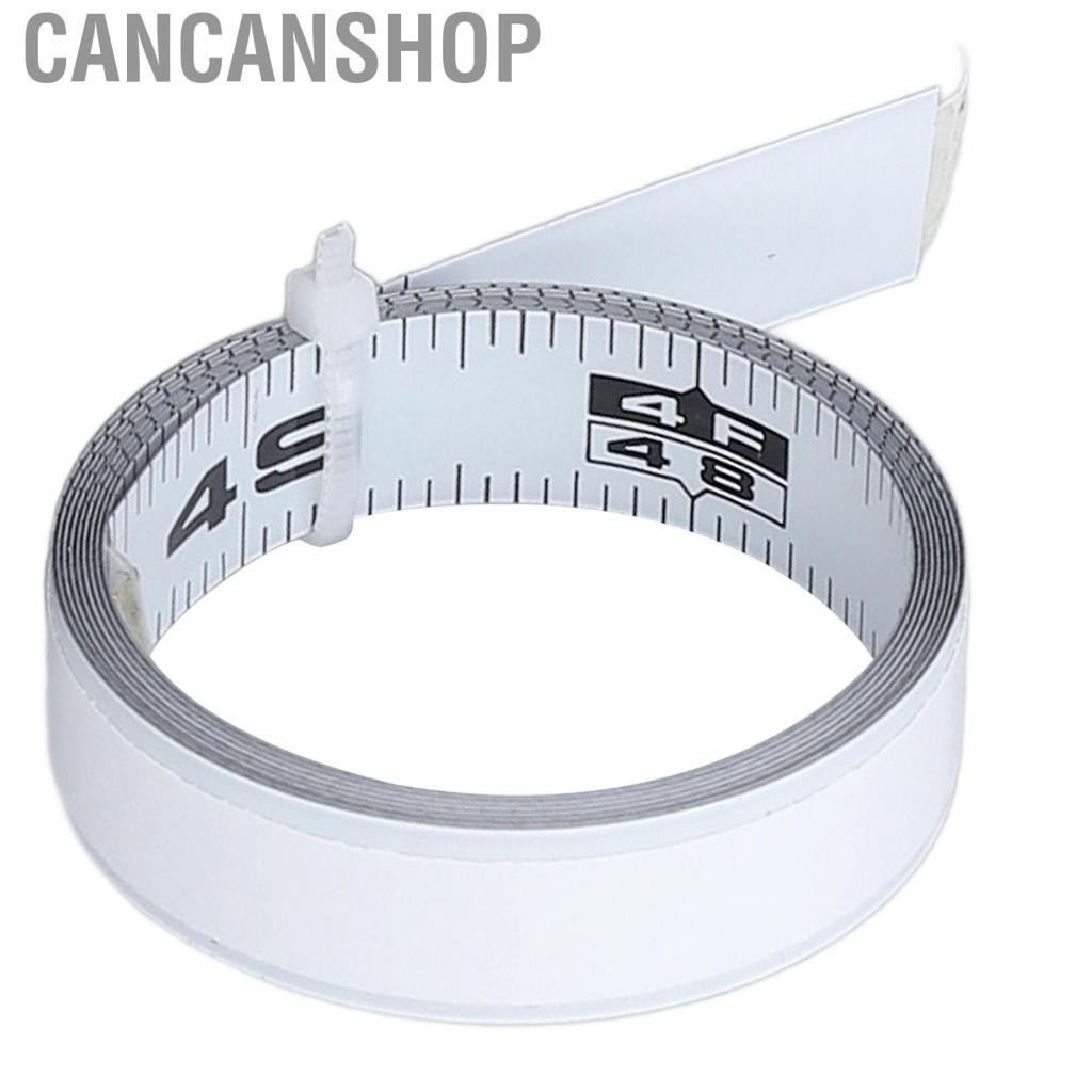 Cancanshop Adhesive Measuring Tape  Clear Scale Right To Left 4ft 48in Cuttable Simple Cleaning Waterproof for Work Bench