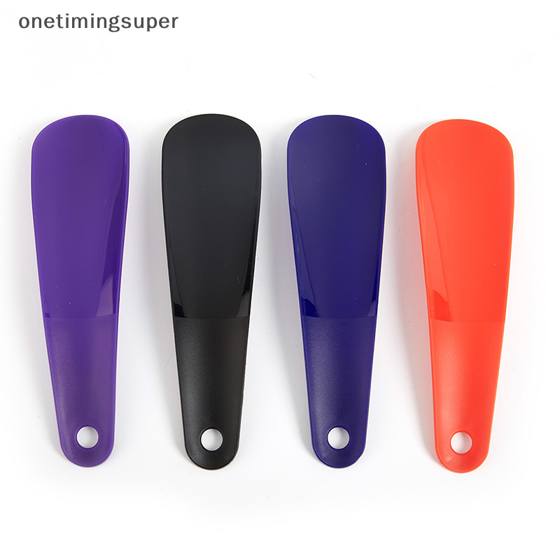 Onetimingsuper 1PCS พลาสติกสี Shoehorn ขี ้ เกียจรองเท ้ า Helper ยาวรองเท ้ า Lifter Shoehorn OTP