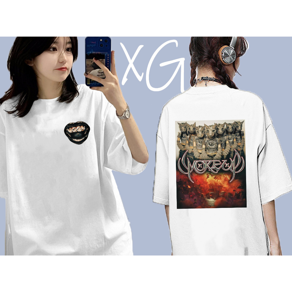 【Fashion】💕✨🎁 [ใหม่] XG เพลงใหม่พิมพ์ WOKE UP สวมใส่สบายสำหรับ Unisex cotton