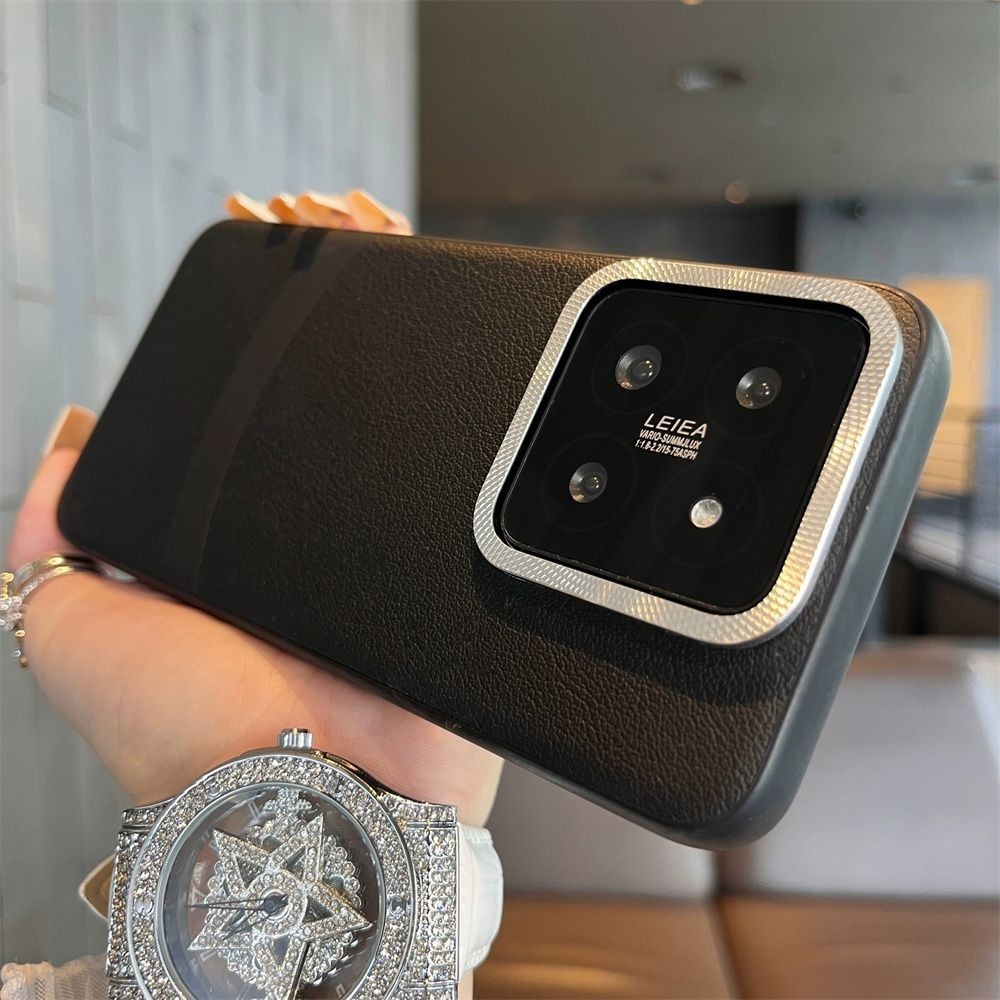 สําหรับ Xiaomi 14 เคสโทรศัพท์อัพเกรดเลนส์โลหะสําหรับ Xiaomi 13 Pro Mi 14Pro พรีเมี่ยมรู้สึก Anti Drop ฝาหลัง
