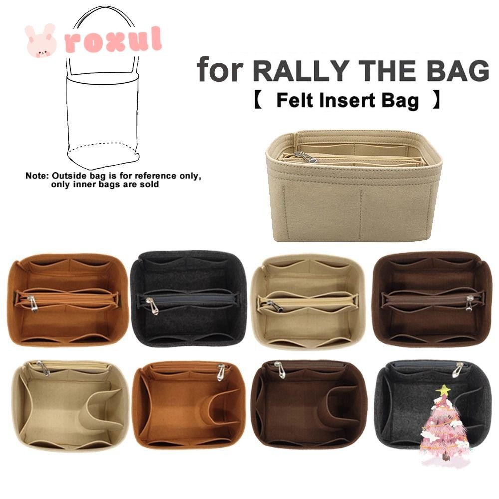 Roxul Bucket Bag Insert Bag,กระเป๋าถือหลายกระเป๋าLinner Bag,Travel Portable Felt Bag Organizer for Rally movement Bag/Picotin18