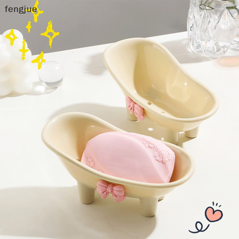 Fengjue จานสบู่ผู้ถือกล่องสบู่ Punch ฟรีถาดสําหรับเคาน์เตอร์และอ่างล้างจานสบู่มือโรงแรมฝักบัว Wall ครีมอุปกรณ์ห้องน้ํา TH