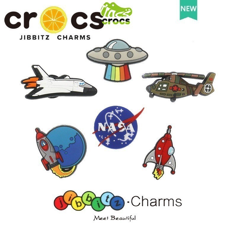 รองเท้ารูรองเท้าดอกไม้รองเท้าอุปกรณ์เสริม crocs รองเท้าหัวเข็มขัด Carlo Chi รองเท้าอุปกรณ์เสริมตกแต่งหัวเข็มขัด DIY All-Match ชุดการ์ตูน Jibbitz รองเท้าอุปกรณ์เสริม