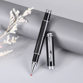 ปากกาลายเซ็นโลหะคาร์บอนไฟเบอร์ 1 ชิ้น สีดํา 0.5 มม. ปากกาลายเซ็นระดับไฮเอนด์ ของขวัญ เครื่องเขียน อุปกรณ์การเรียน