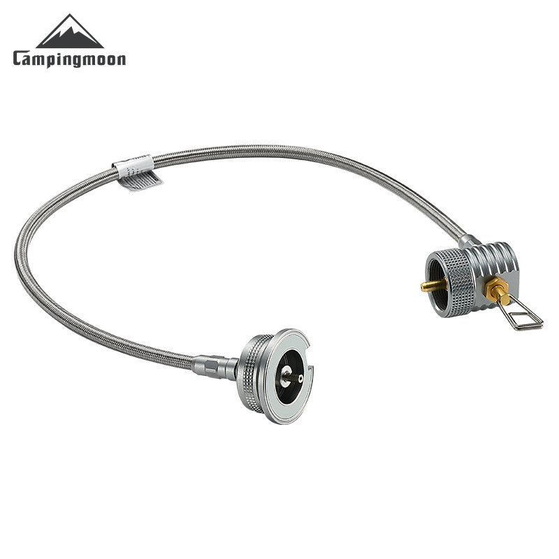 Campingmoon Z59-CB ท่อต่อเตาแก๊สระบบปิดอัตโนมัติ สำหรับแคมป์ปิ้ง ควบคุมแรงดันโพรเพน ป้องกันการระเบิด