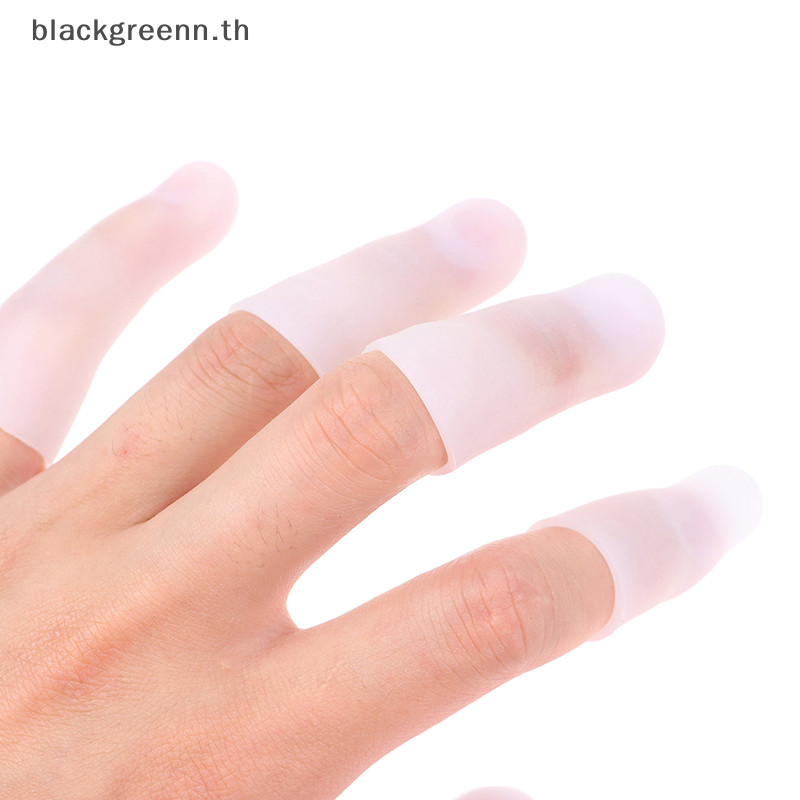 Bgreee 10 ชิ ้ นซิลิโคน Finger Cot Gel Finger Protector Finger Finger Fingers Brace Support Gloves .