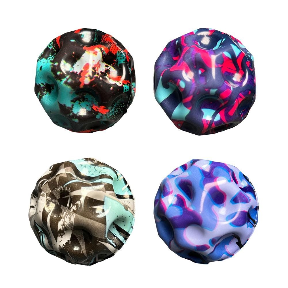 Lunar Bounce Ball Moon Textured ของเล่นกลางแจ้งที่ทนทานขนาดกะทัดรัดและน้ําหนักเบา Bounces Active Play สําหรับเด็กและคนรักอวกาศ