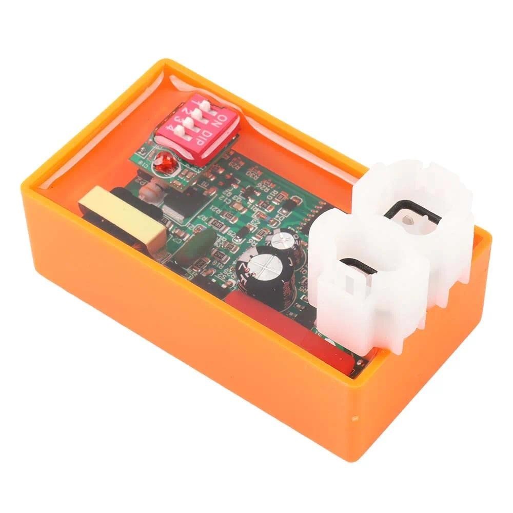 12V ปรับได้ การปรับเปลี่ยนCDI 6 Pin DC CDI การแข่งรถลุกไหม้ Dark Veloci Thunder 250 GY6 150CC - รูปที่ 3