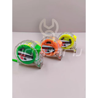(1ชิ้น) ตลับเมตรใส CYBER คละสี 5 เมตร สายวัด