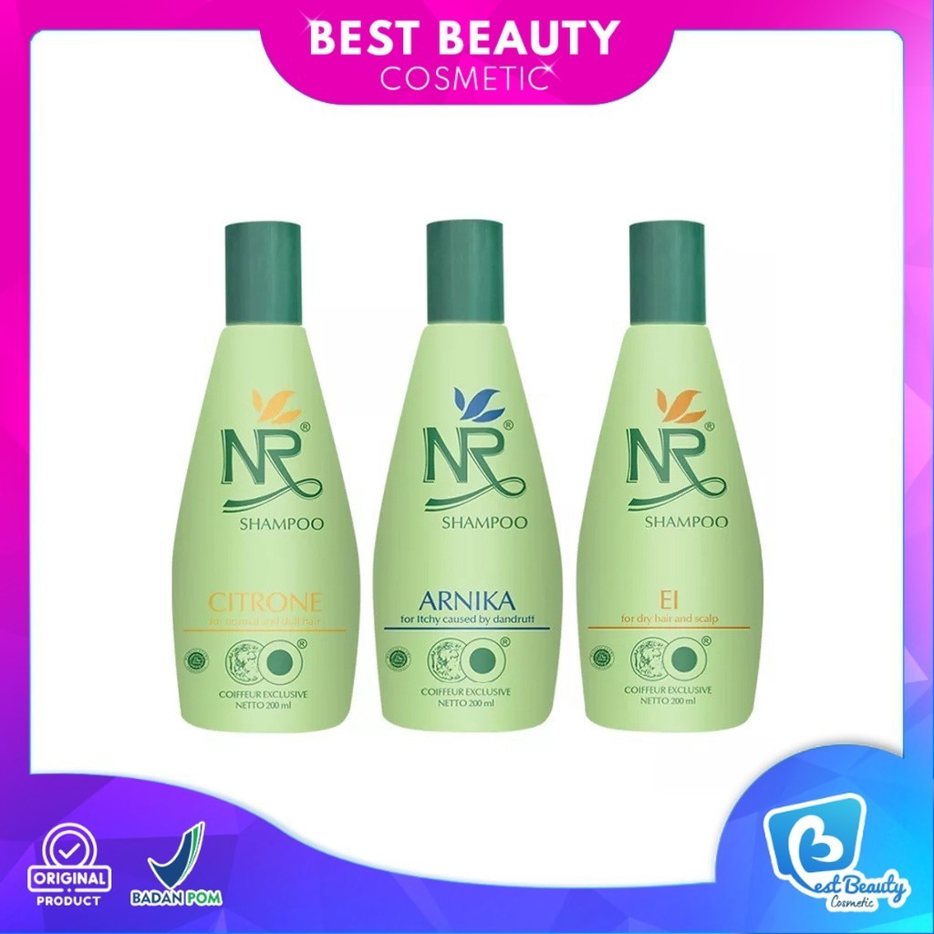 NR Shampoo 200ml Complete Choice: Arnika สําหรับรังแค โปรตีนสําหรับผมเสีย ตะไคร้หอม เพื่อสุขภาพ และ 